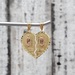 14K Guadalupe Heart Pendant "Te Amo" "Amores Aparte Pero Siempre Juntos" 