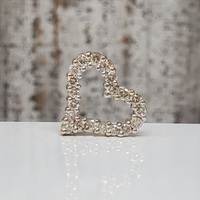 14K Heart Shaped Diamond Pendant