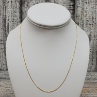 17.75" 18K Thin Chain Necklace