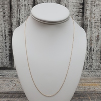 20" 14K Thin Chain Necklace 