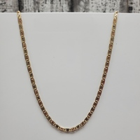 22" 14K TriColor Valentino Link Necklace