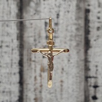 10K Cross Crucifix Jesus Pendant