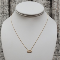 14K Diamond Attached Pendant Necklace