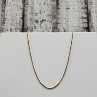 14K Box Link Necklace