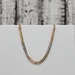 14K TriColor Diamond Cut Curb Link Necklace