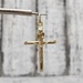 14K INRI Crucifix Cross Religious Pendant