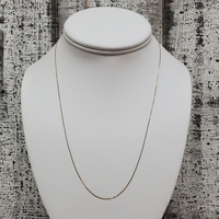 18.5" 10K Box Link Necklace