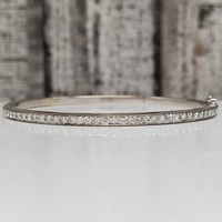 18K Diamond Bangle Bracelet