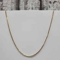 18" 14K Box Link Necklace