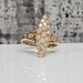 14K Marquise Shaped Cluster Ring