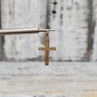 10K Small Cross Religious Pendant