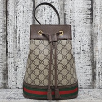 Gucci Ophidia Bucket Bag GG Supreme Mini Beige/Ebony