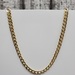 14K Solid Curb Link Necklace