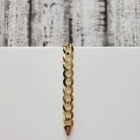 8" 14K Solid Curb Link Bracelet