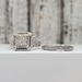 14kt Diamond 1.10ctw Wedding Set