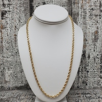 22" 10K Rope Chain Necklace