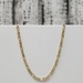 15.75" 10K Solid Figaro Link Necklace