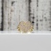 10K Heart Shaped Ring w/ CZ + Curb Link Design