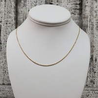 14K Thin Rope Chain Necklace