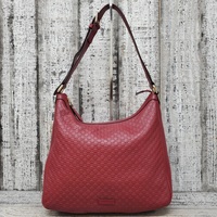 Gucci Guccissima Red Leather Hobo Bag