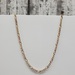 20" 14K TriColor Figaro Link Necklace 