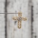 14K Diamond Cross Religious Pendant