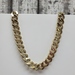 24.5" 10K YG Semi Solid Curb Link Necklace 