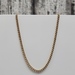  21.75" 14K Diamond Cut Semi Solid Curb Link Necklace 