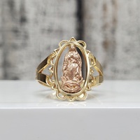 14K  Virgin Mary / Guadalupe Religious Ring