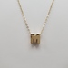 14K Necklace w/ Attached "M" Pendant
