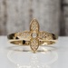 14K Fancy Star CZ Design Ring