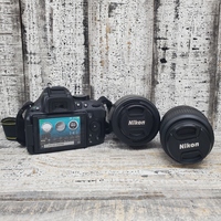 Camera Nikon D5200 With 18-55 Lens And 55-200 Lens