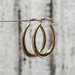14K Oval Hoop Earrings