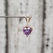 14K Heart Amethyst + CZ Pendant