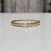 14K Diamond Thin Ring 