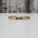 14K Emerald + Diamond Ring 