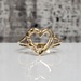 10K Heart Ring