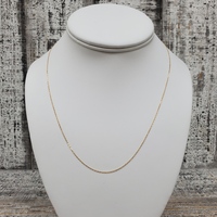 14K 17.75" Thin Chain Necklace