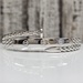 925 Nail and Screw Design Solid Bangle Bracelet