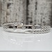 SLV Nail and Screw Design Solid Bangle Bracelet