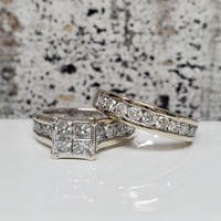 14K Diamond Wedding Set 