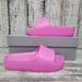 Pink Balenciaga Slippers Size 11 W In Box 