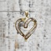 14K Diamond Heart Pendant 