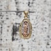 14K TriColor Virgin Mary Religious Pendant