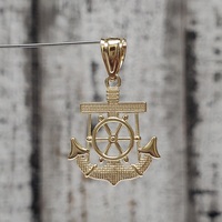 14K Anchor Pendant