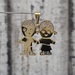 14K Girl and Boy CZ Pendant