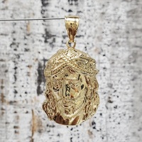 10K Jesus Face Religious Pendant