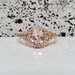 14K Oval Morganite Diamond Ring