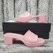 Pink Gucci Rubber Slippers Size 40 