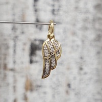 10K Wing Diamond Pendant 